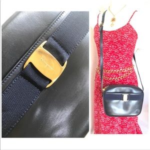 FERRAGAMO - Vintage Leather Cross-body Bag